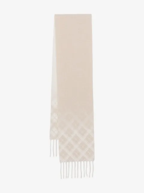 Eleventy chequered fringed scarf