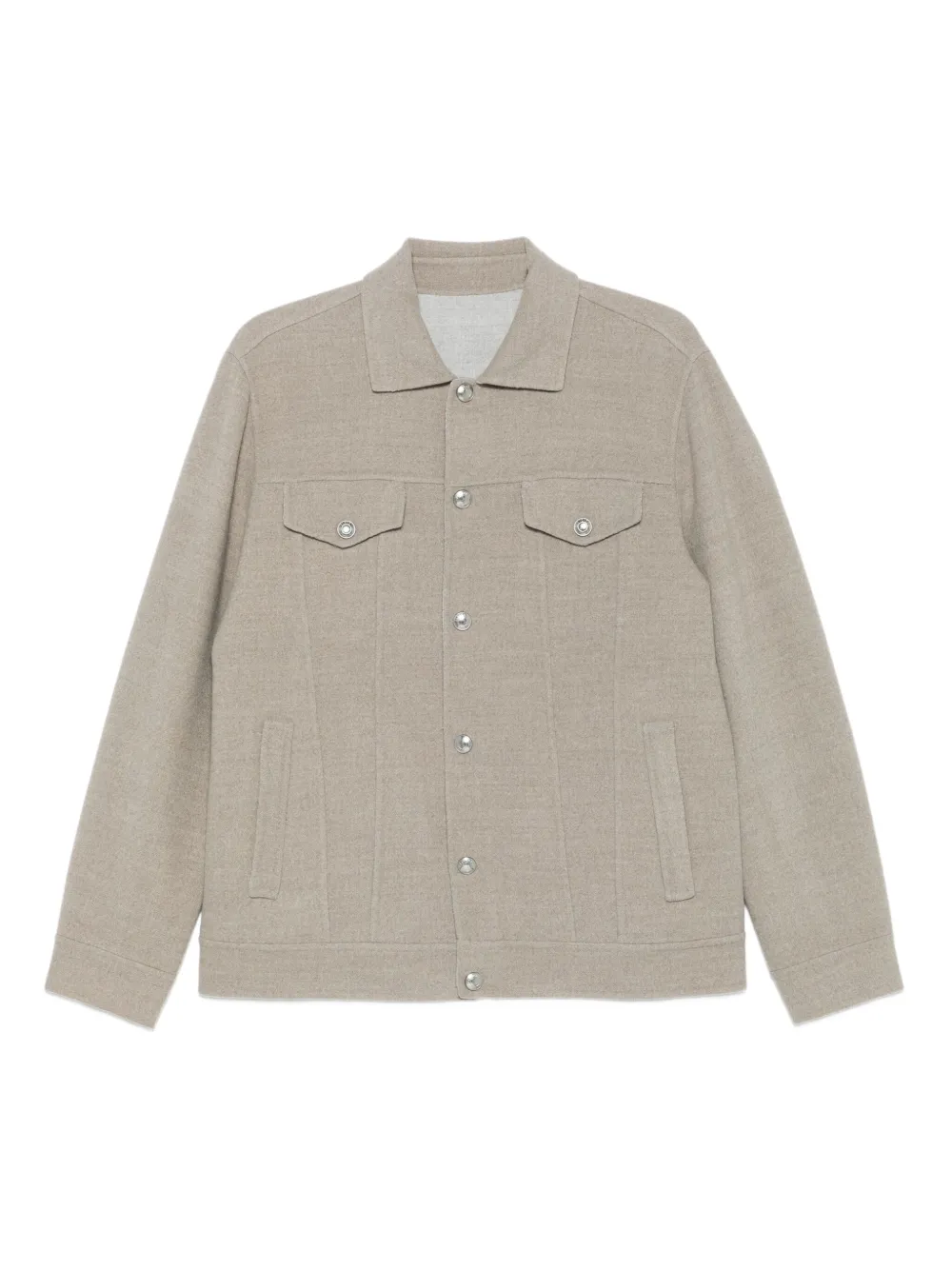 Eleventy flap-pockets overshirt | Grey | Image 1