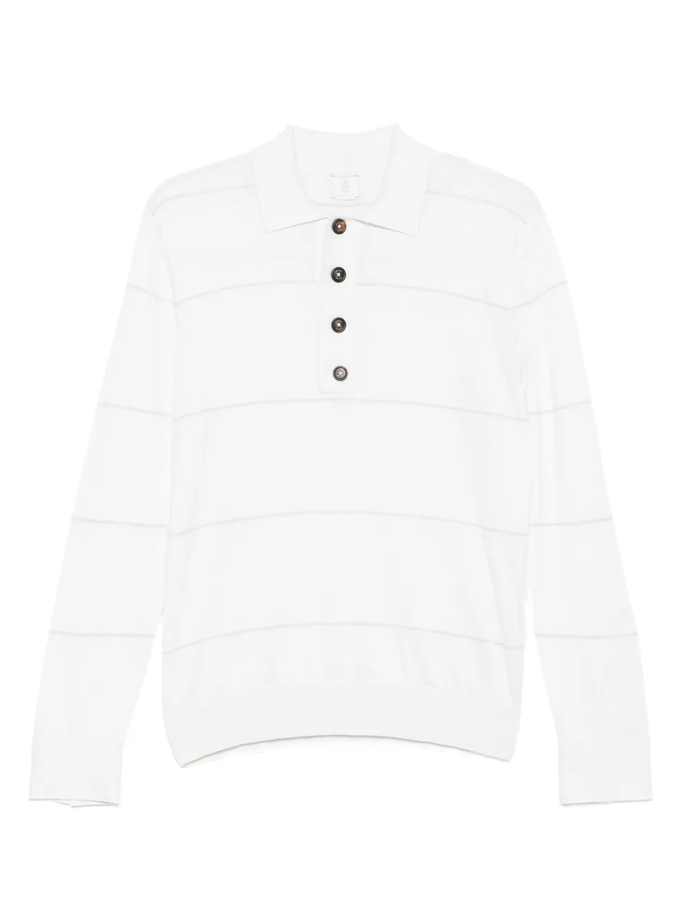 Eleventy Poloshirt met lange mouwen Wit