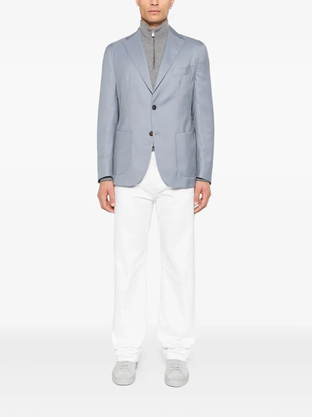 Eleventy patch-pocket single-breasted blazer | Suit & Dinner Jackets | Image 2