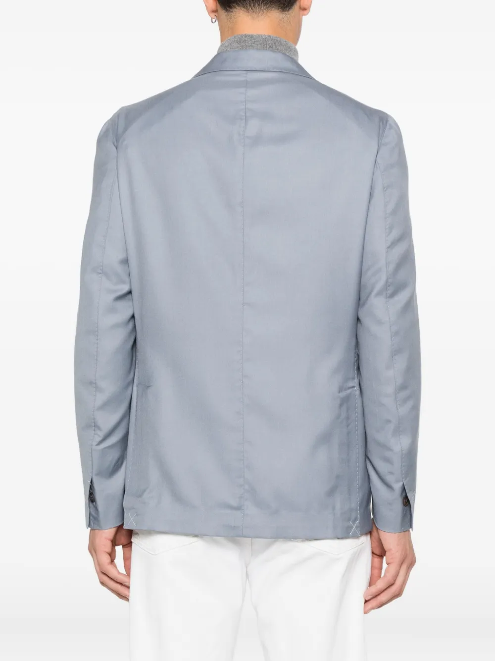 Eleventy Blazer met enkele rij knopen Blauw