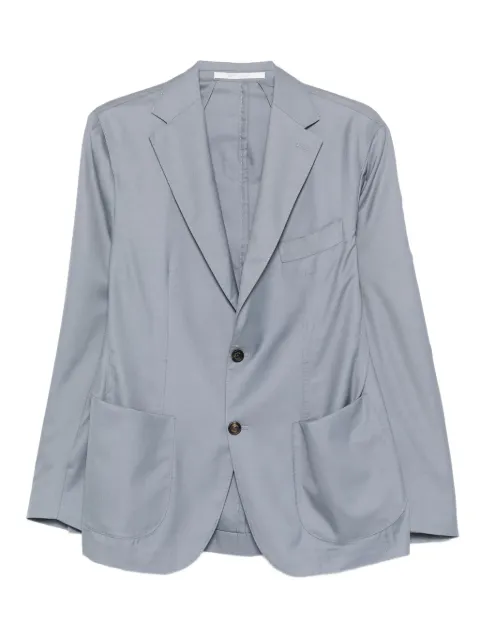 Eleventy patch-pocket single-breasted blazer
