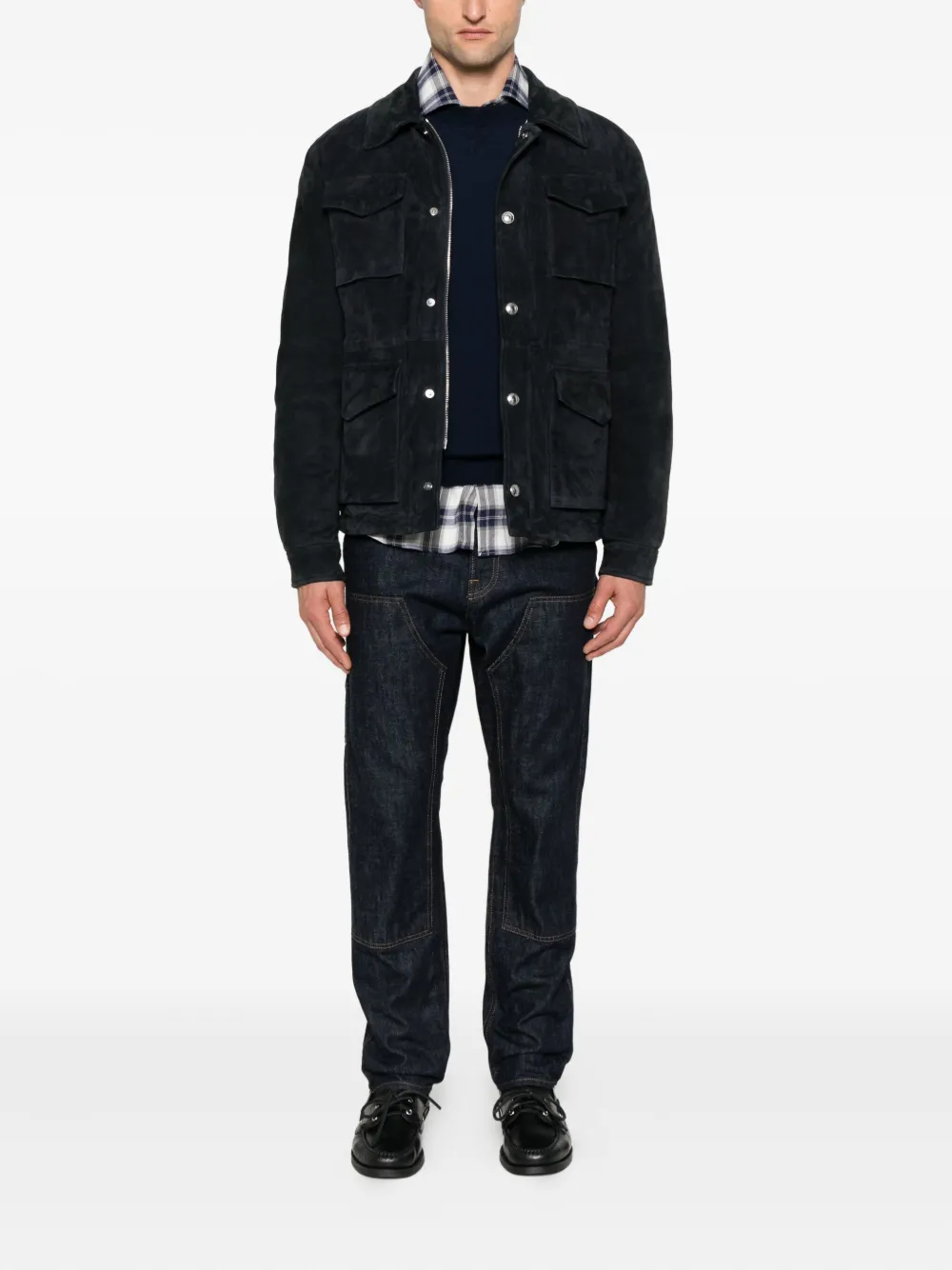 Eleventy flap-pockets suede jacket | Shirt Jackets | Image 2