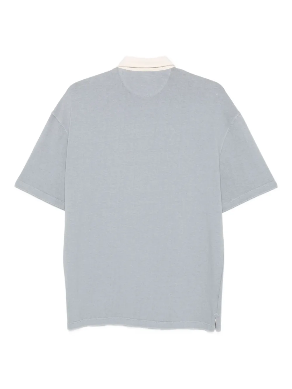 Eleventy Katoenen poloshirt met Running Club-print Blauw