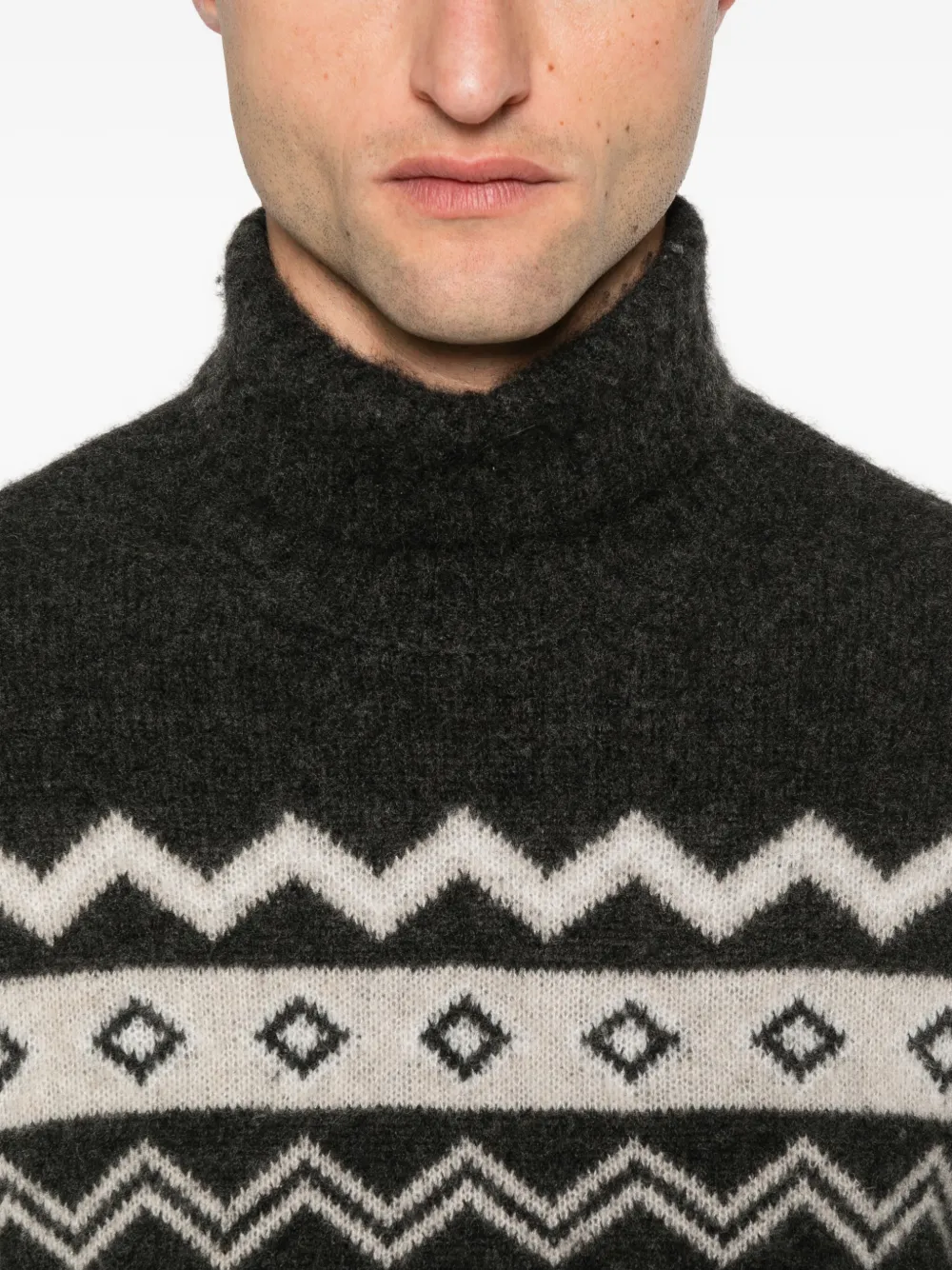 Eleventy Coltrui met jacquard Zwart