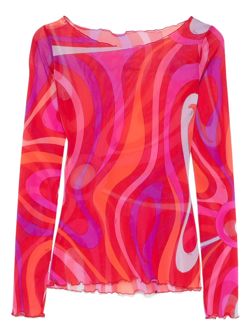 PUCCI top con motivo abstracto | rosado | Image 1