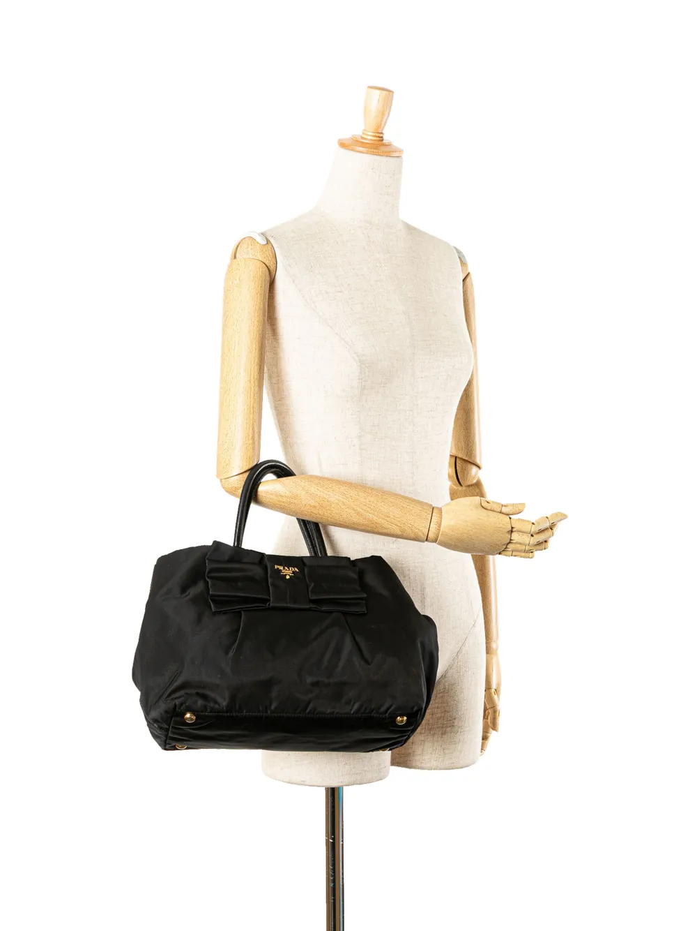 Prada Pre-Owned 2013-2024 テスート フィオッコ ボウ ハンドバッグ | プレオウンド | Image 2