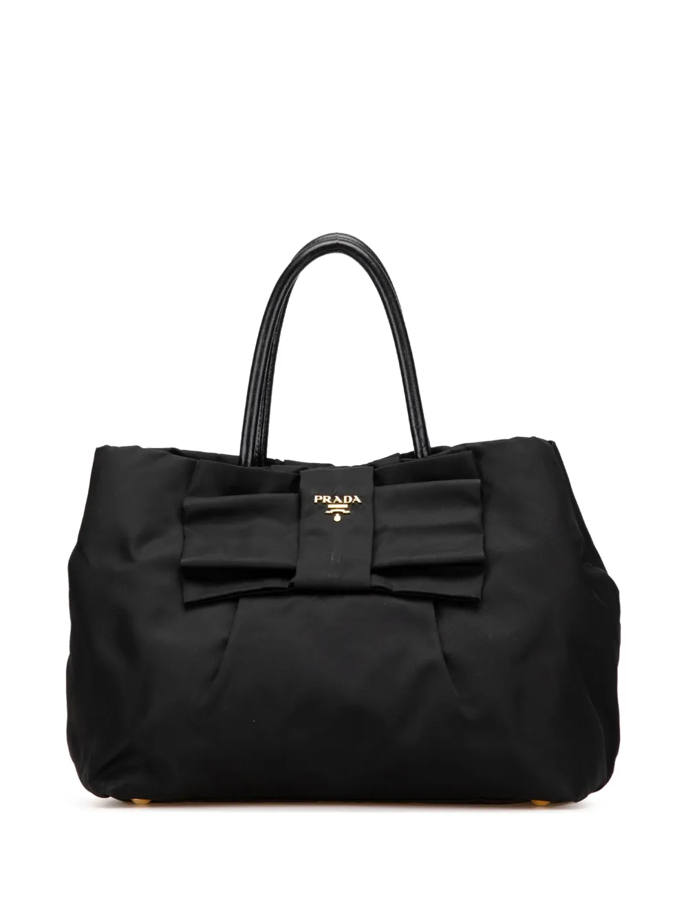 Prada Pre-Owned 2013-2024 テスート フィオッコ ボウ ハンドバッグ | ブラック | Image 1