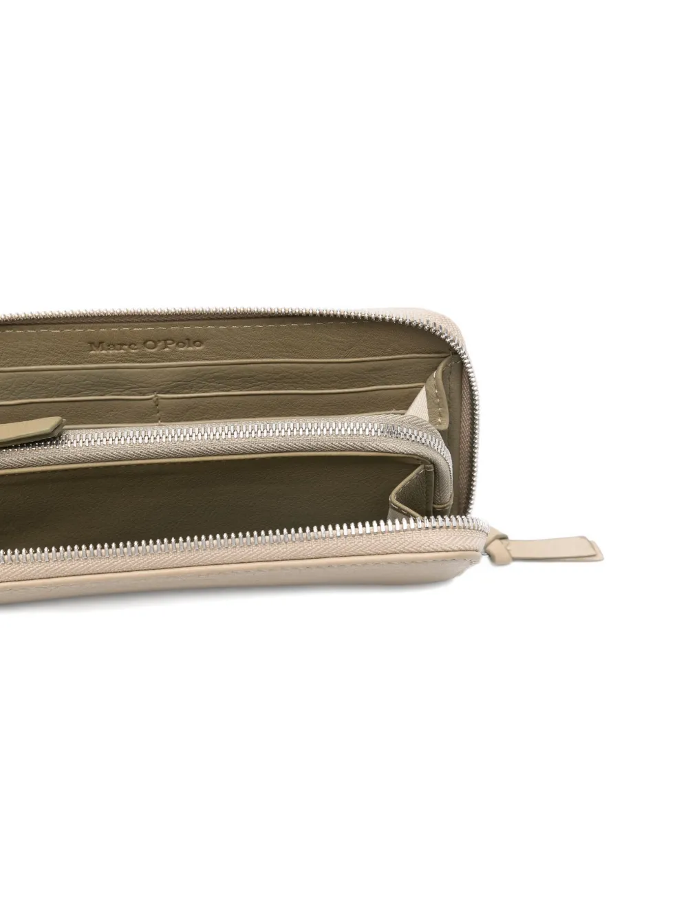 Marc O'polo Finja Zip-around Leather Wallet In Neutral