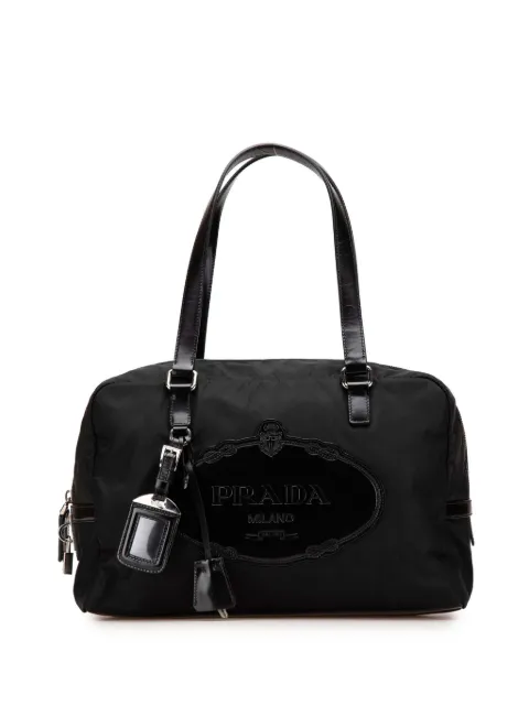 Prada Pre-Owned 2010-2024 Tessuto Canapa Logo shoulder bag