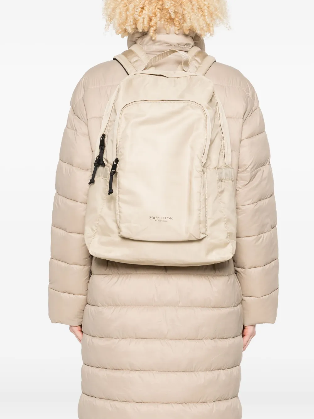 Marc O'Polo logo-detailing backpack - Beige