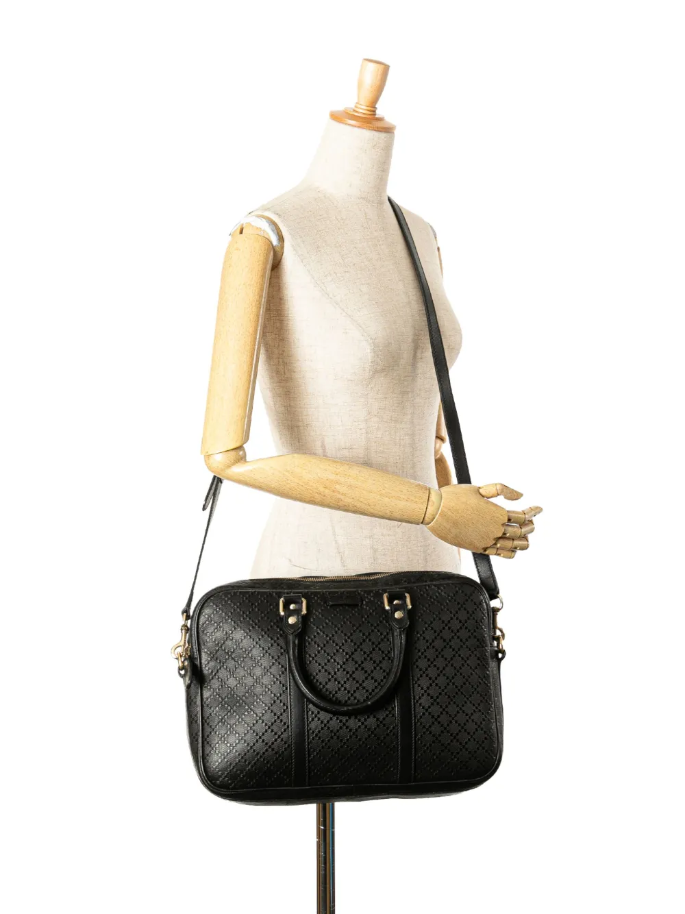 Gucci Pre-Owned 2000-2015 Medium Leather Diamante Bright business bag | Pre-Owned | Image 2