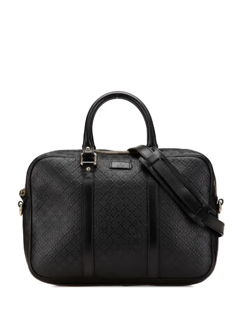 Gucci Pre-Owned 2000-2015 Medium Leather Diamante Bright business bag