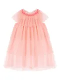 Patachou polka dot tiered dress - Pink