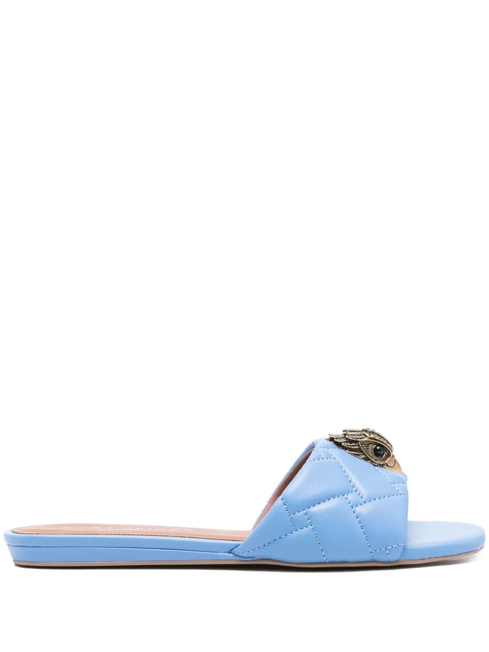 KG Kurt Geiger quilted embellished slippers - Blu