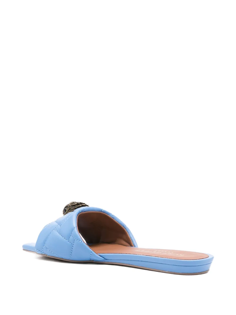 KG Kurt Geiger quilted embellished slippers Blue