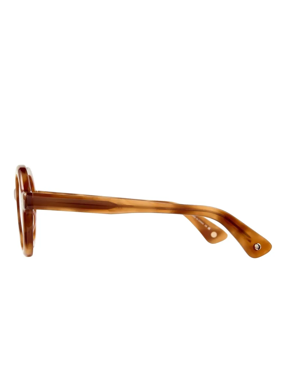 Garrett Leight JULIEN SUN Ember Tortoise Semi-Flat Oak Bruin