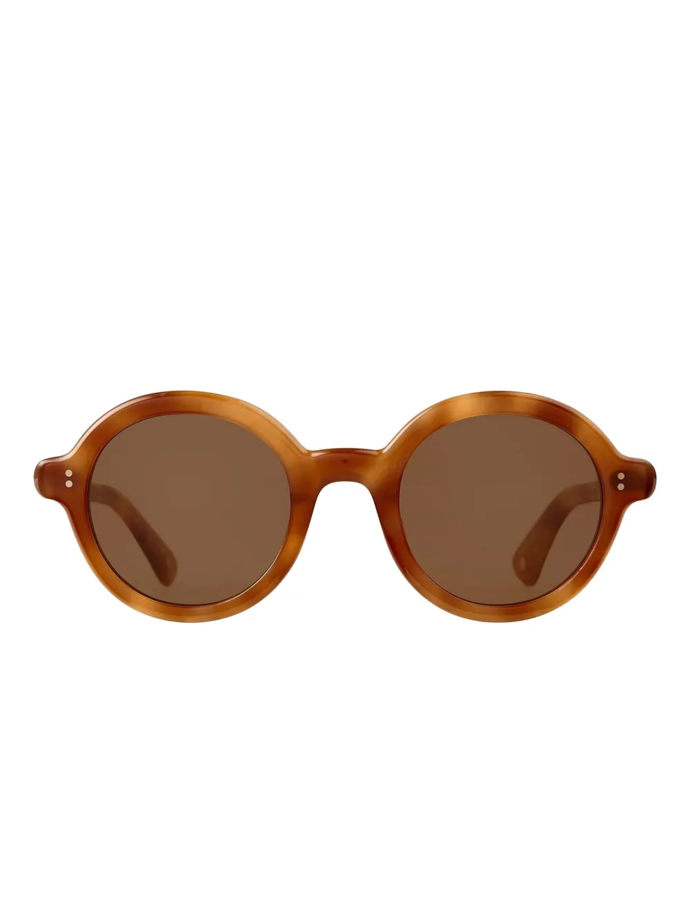 Garrett Leight JULIEN SUN Ember Tortoise Semi-Flat Oak Bruin