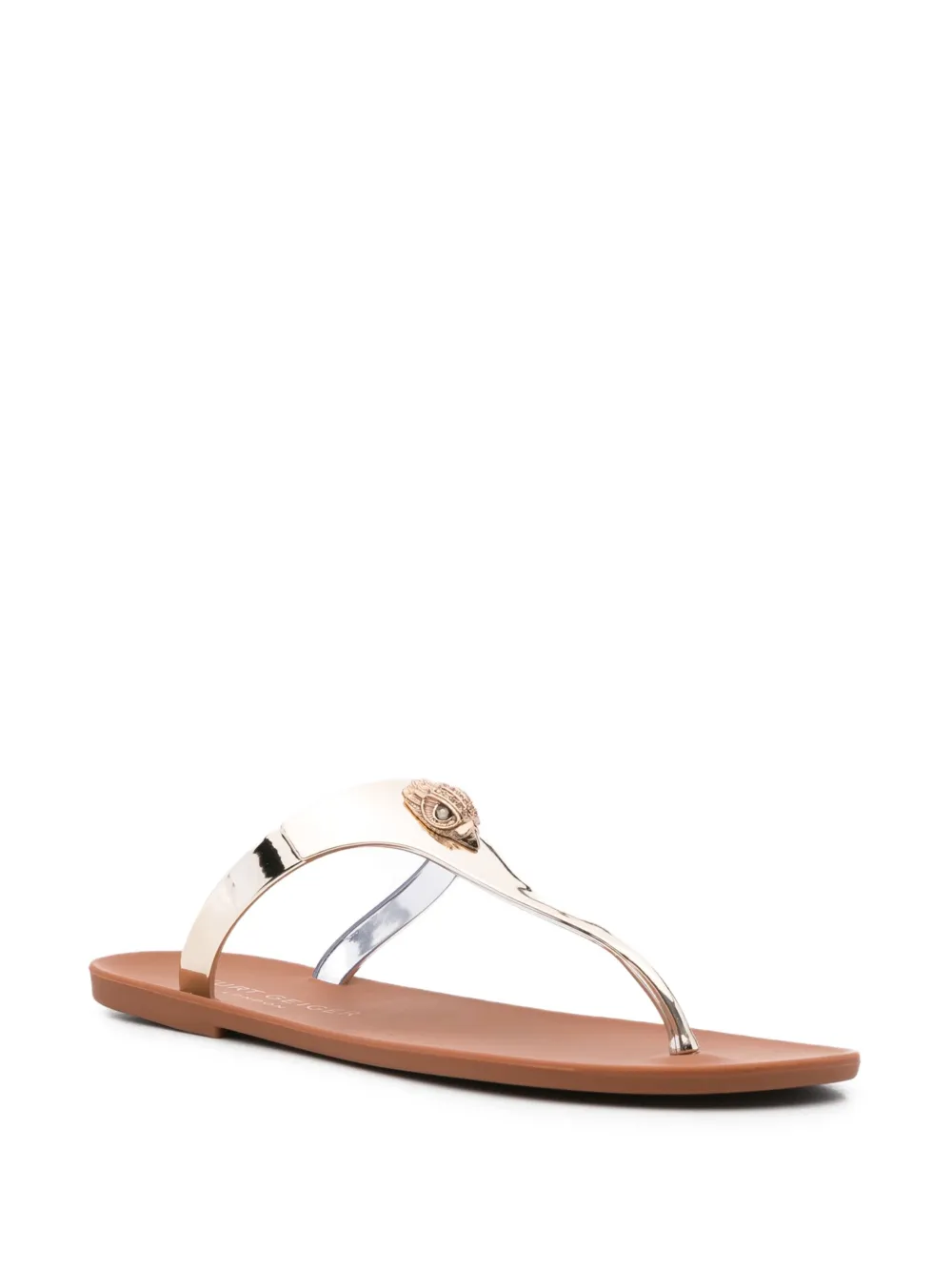 KG Kurt Geiger metallic-embellished thong slippers | Image 2