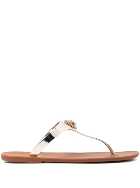 KG Kurt Geiger slippers con detalles metalizados