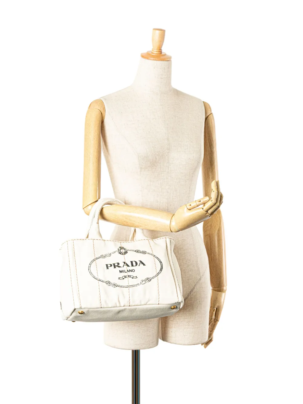 Prada Pre-Owned 2013-2024 Small Canvas Canapa Logo satchel | Pre-Owned | Image 2