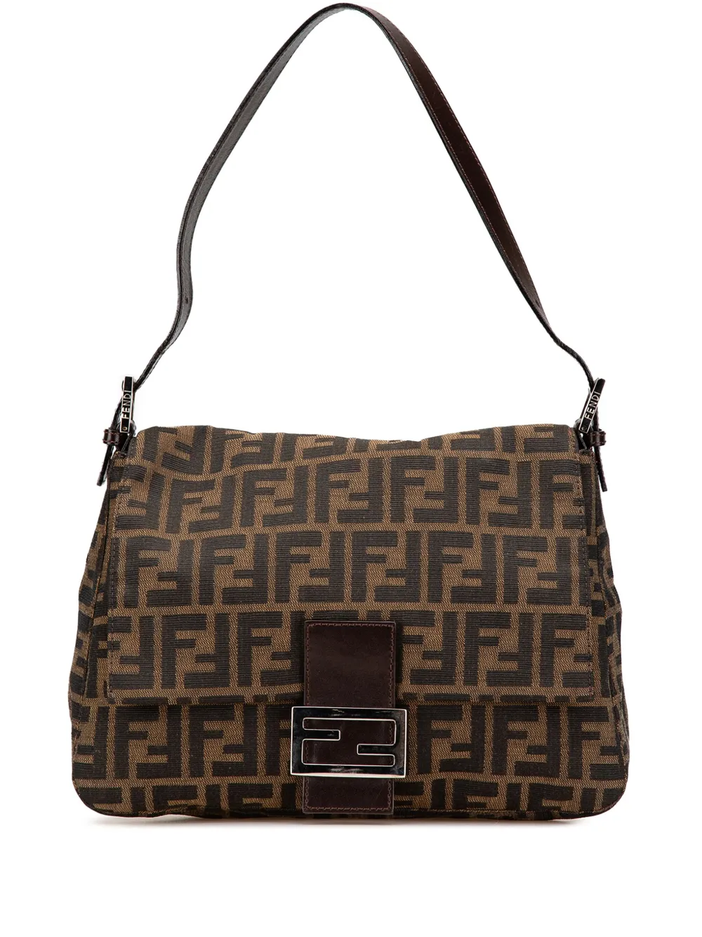 Fendi Pre-Owned 2000-2010 Zucca Canvas Mamma Forever shoulder bag | Brown | Image 1