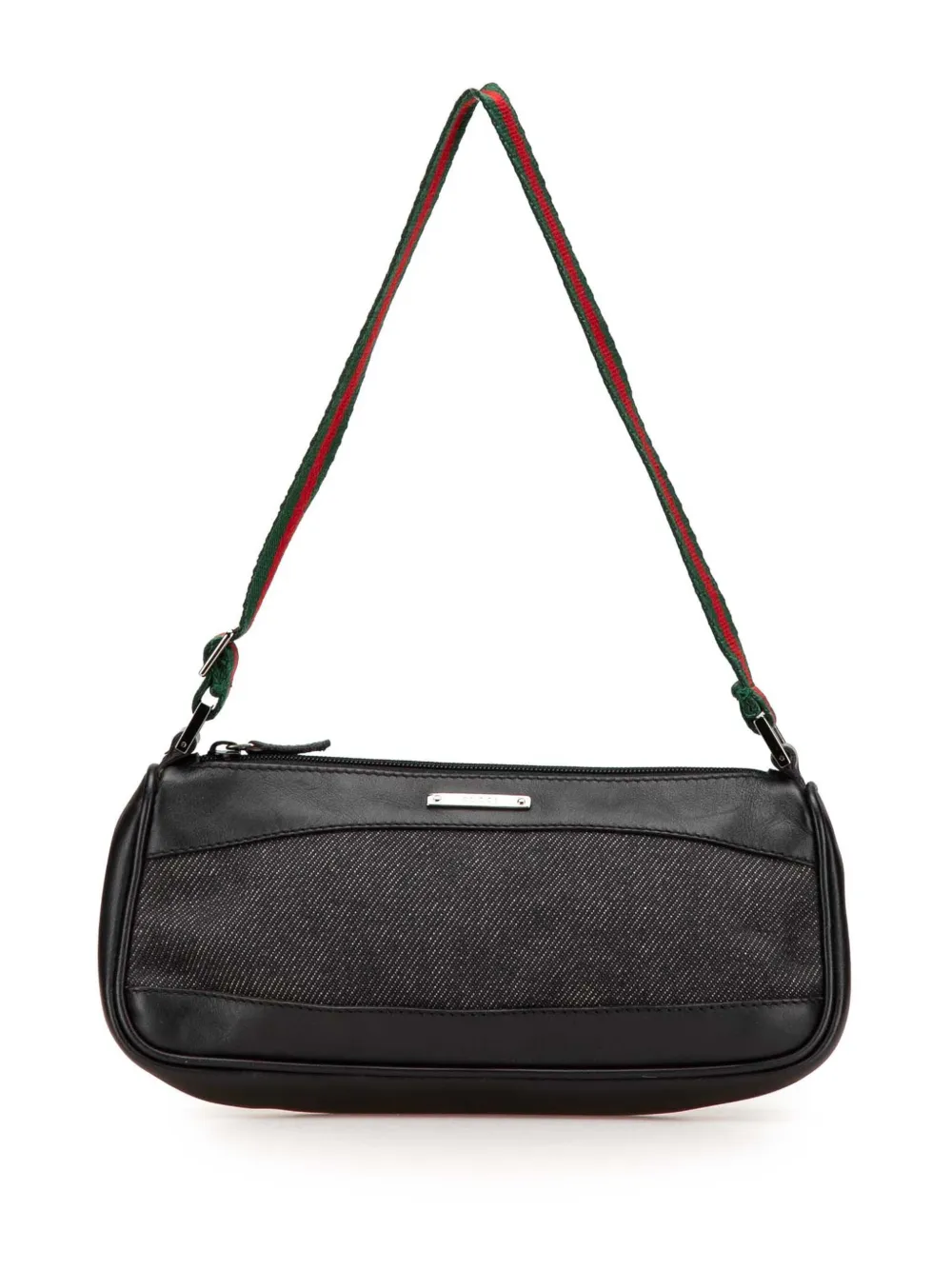 Gucci Pre-Owned 2000-2015 Web Denim shoulder bag | Black | Image 1