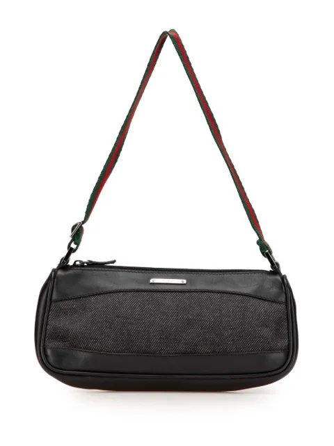 Gucci Pre-Owned 2000-2015 Web Denim shoulder bag