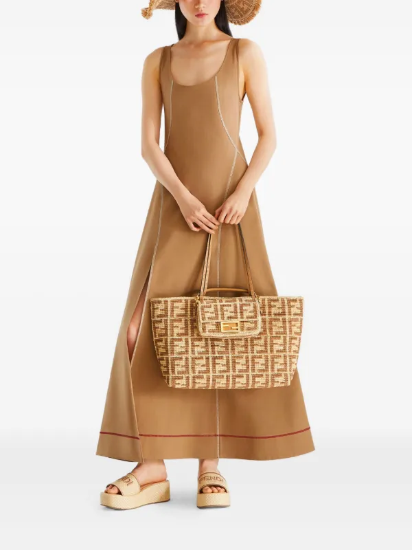 Dress , Beige, Size 42- Fendi