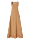 FENDI seam-detail maxi dress - Neutrals