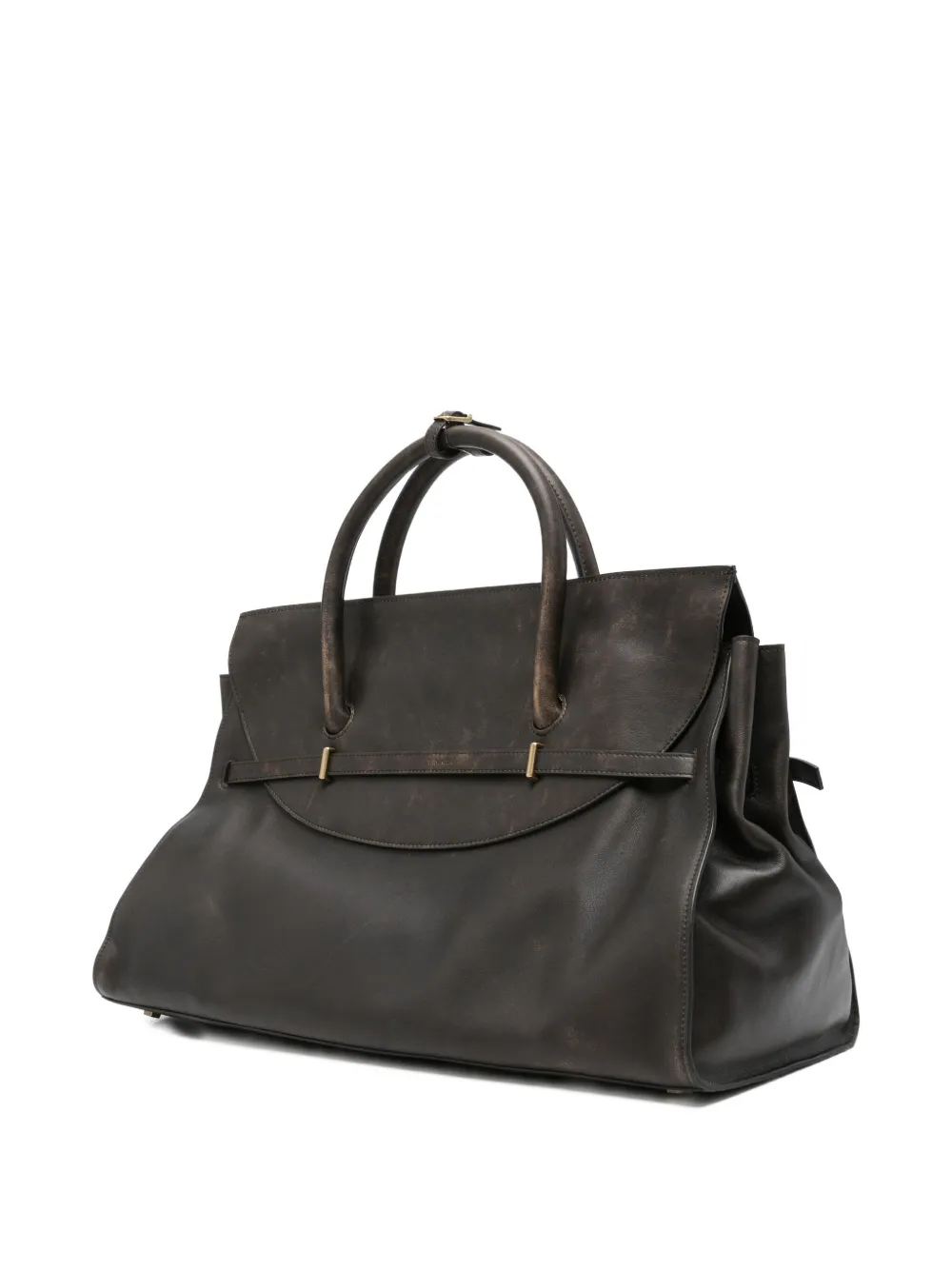 Simkhai River leather weekender tote bag - Bruin