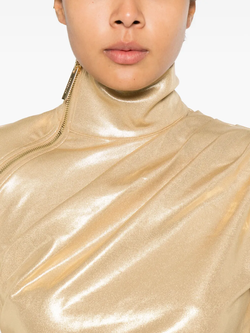 Goldbergh Solea Zip Ski Top In Gold