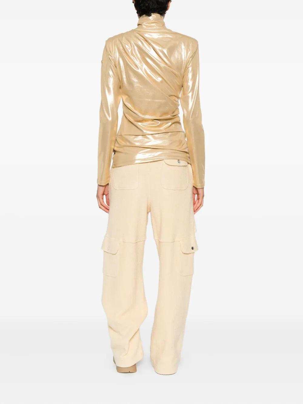 Goldbergh Solea Zip Ski Top In Gold