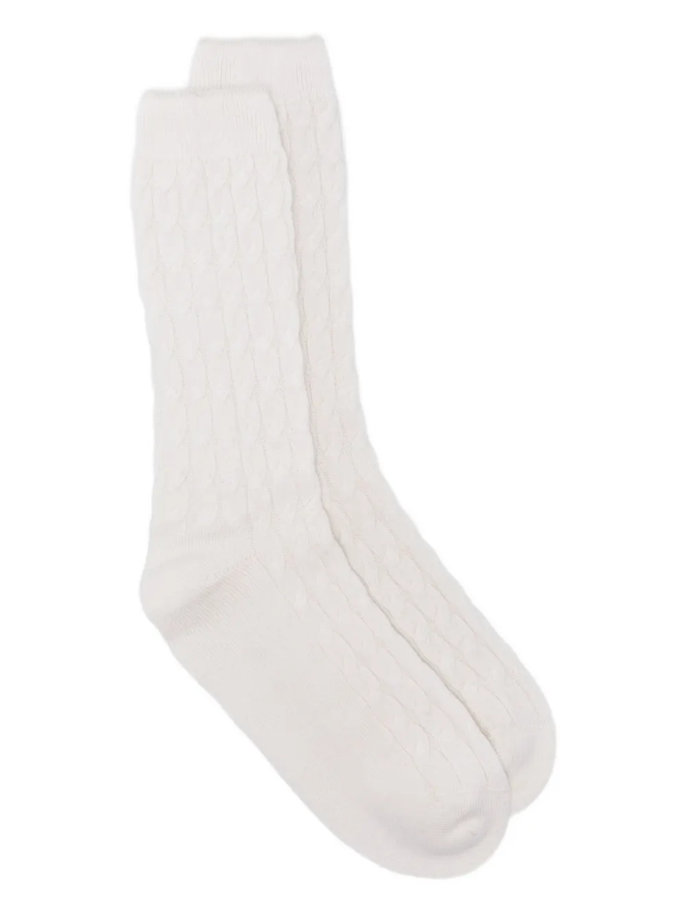 Eleventy cable-knit socks | White | Image 1