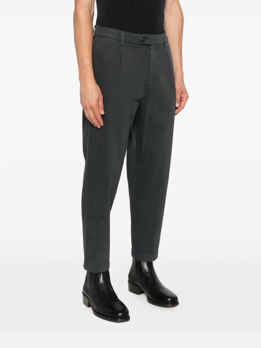 Eleventy Broek met geplooide zak Grijs