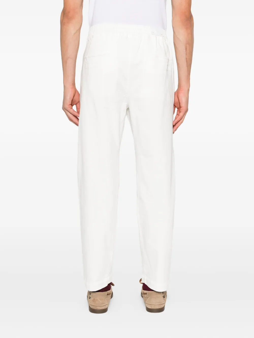 Eleventy Broek met elastische tailleband Wit