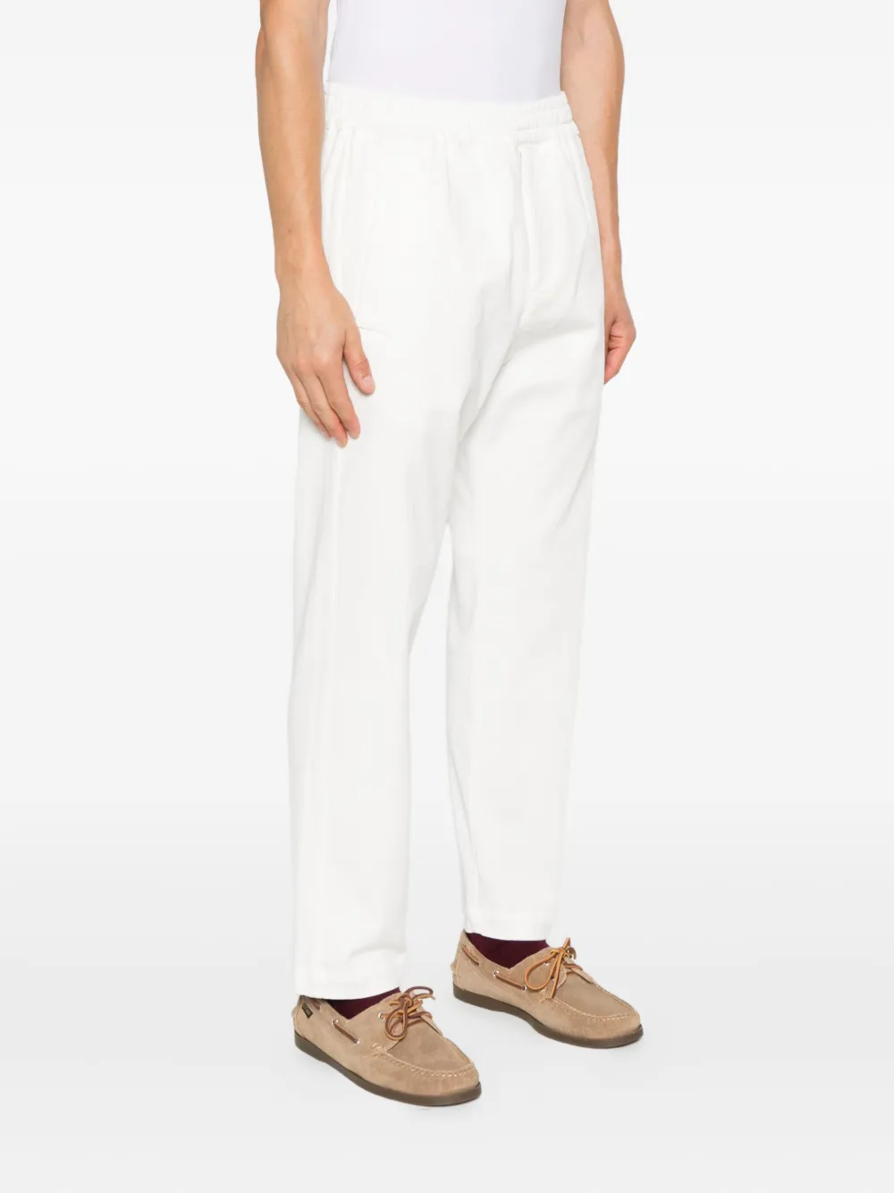 Eleventy Broek met elastische tailleband Wit