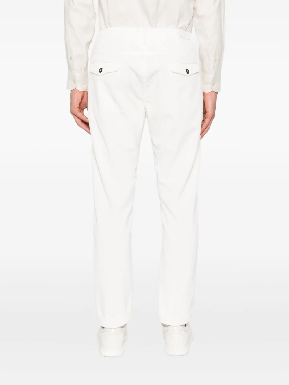 Eleventy Drawstring Trousers In White