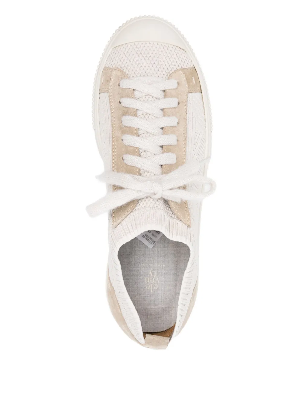 Eleventy Geperforeerde sneakers Beige