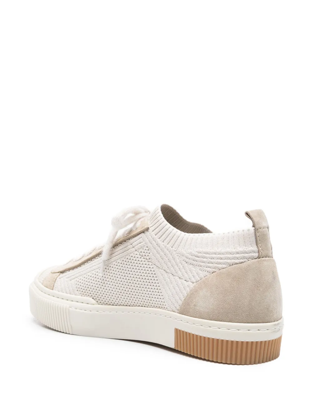 Eleventy Geperforeerde sneakers Beige