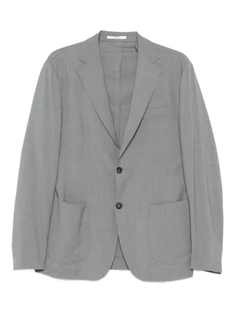 Eleventy single-breasted patch-pocket blazer