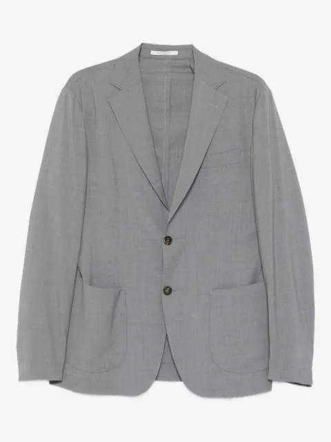 Eleventy single-breasted patch-pocket blazer
