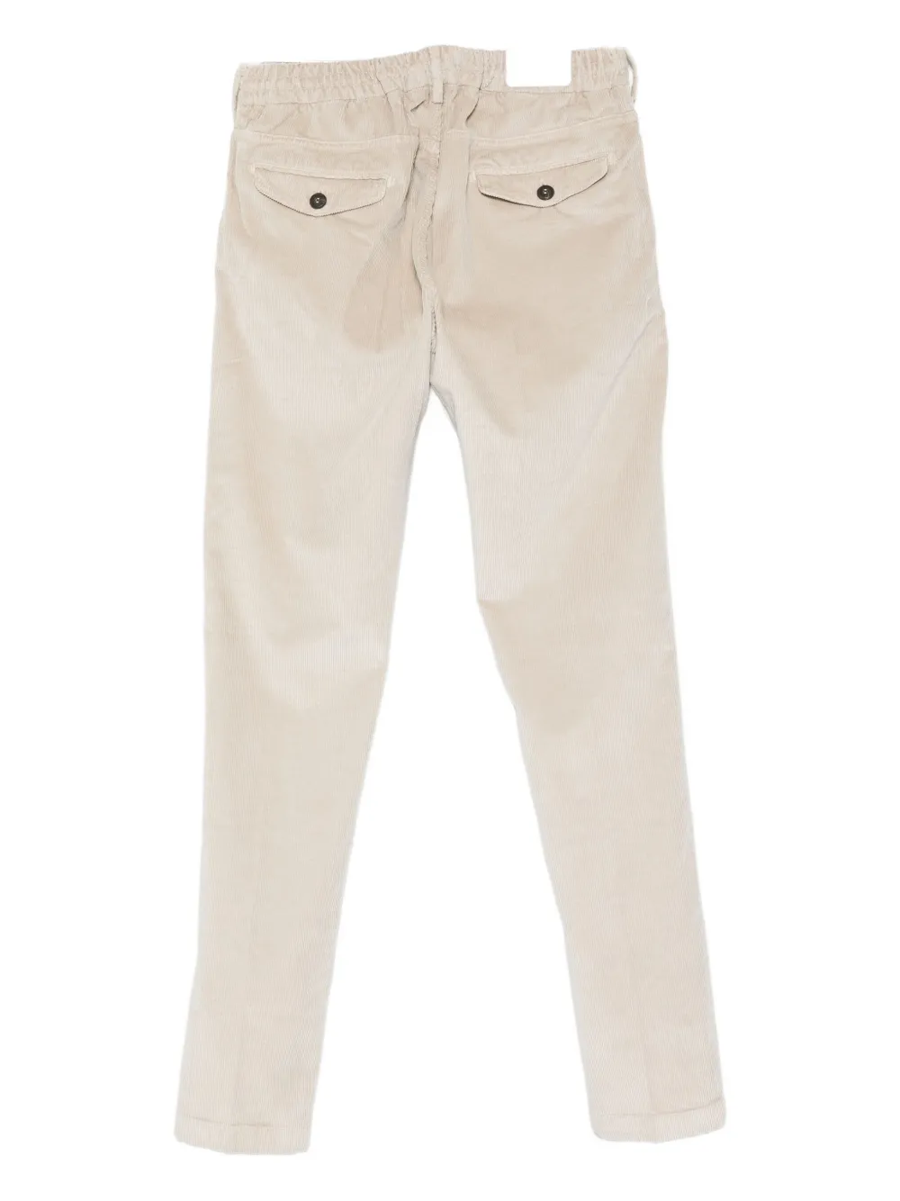 Eleventy Drawstring Corduroy Trousers In White
