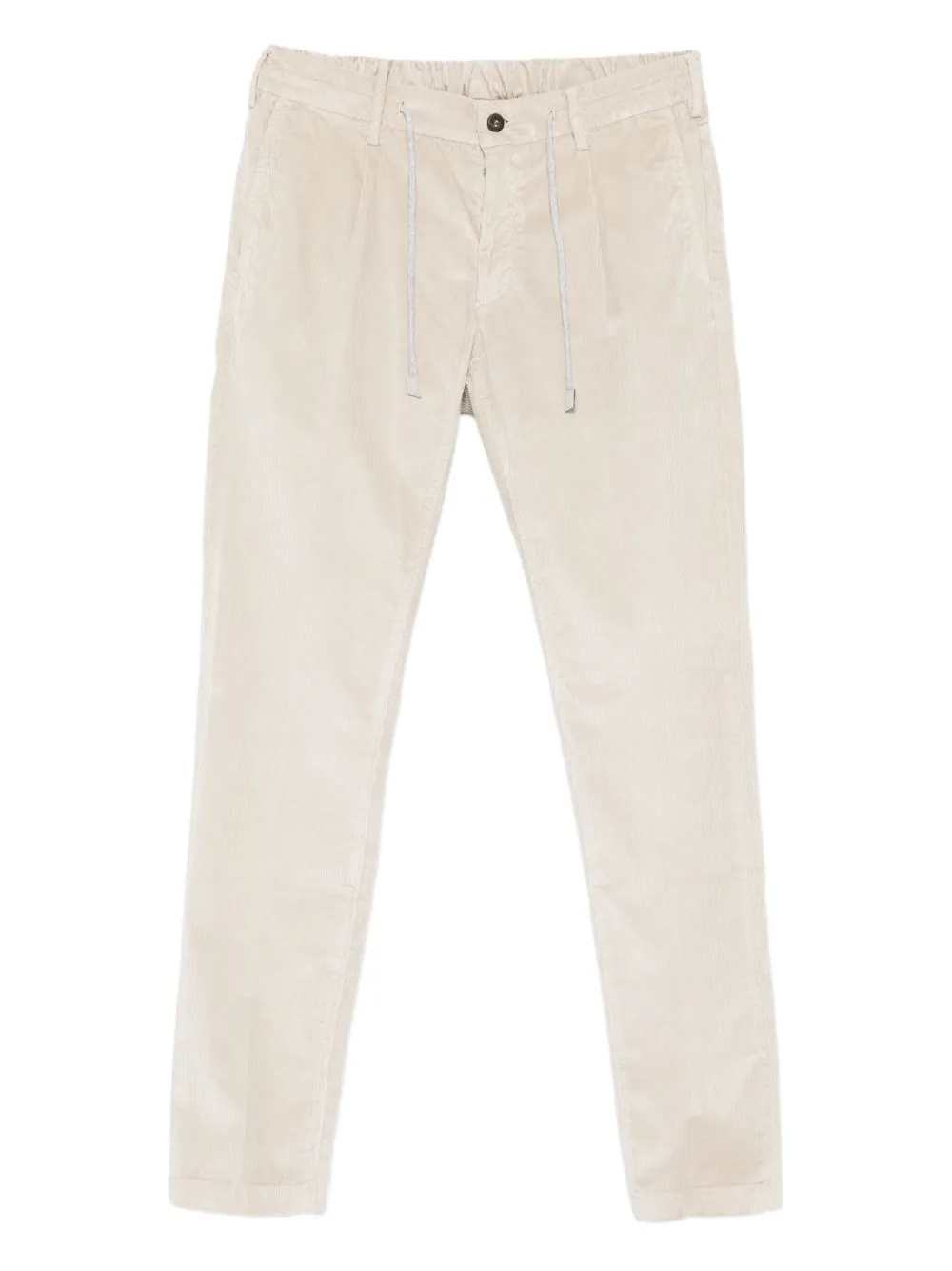 Eleventy Ribfluwelen broek Beige