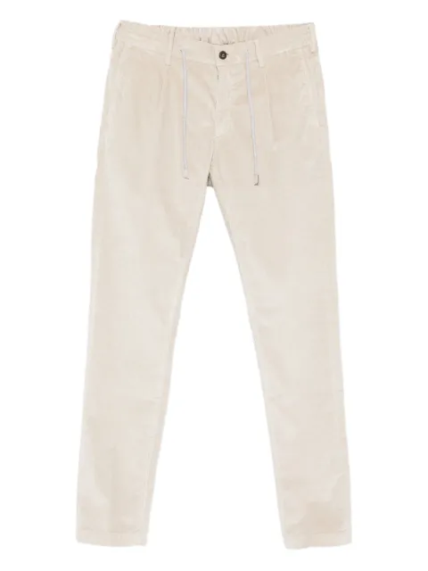 Eleventy drawstring corduroy trousers