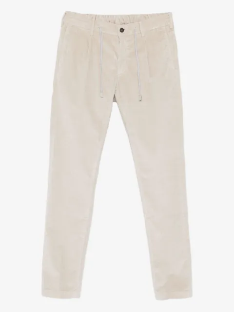 Eleventy drawstring corduroy trousers