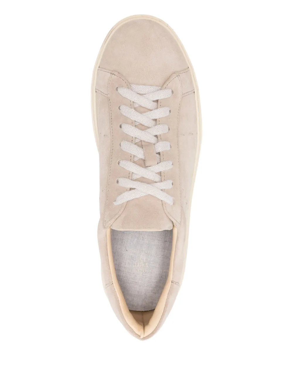 Eleventy suede leather trainers Neutrals