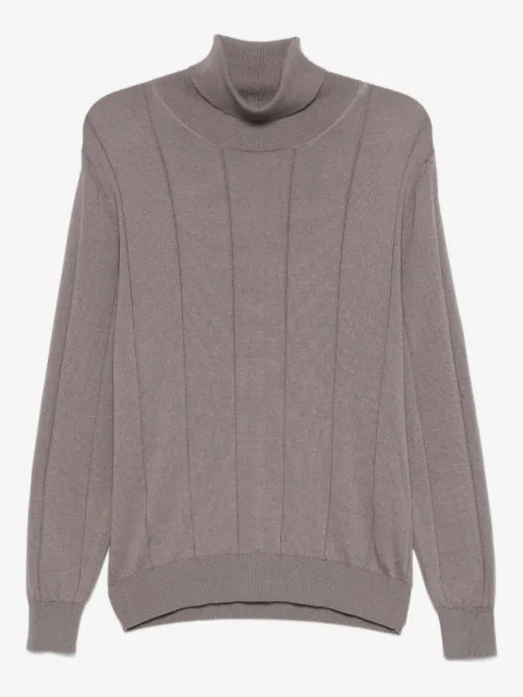 Eleventy turtleneck ribbed sweater