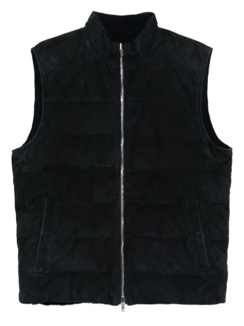 Eleventy quilted suede gilet
