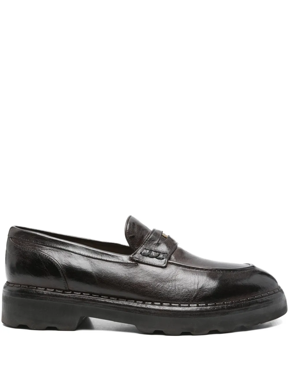 Eleventy embedded-coin loafers | Brown | Image 1